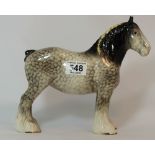 Beswick Rocking horse grey shire mare 818