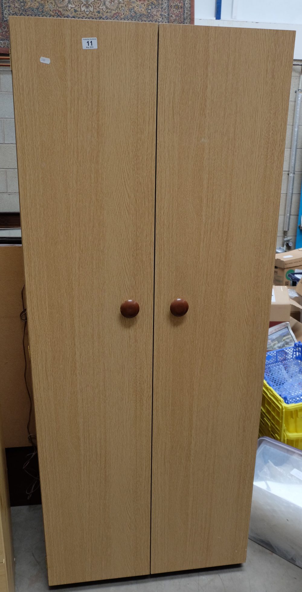 Melamine two door wardrobe