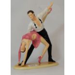 Regency resin figure of couple danving the Rumba,