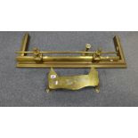 Brass fire surround,