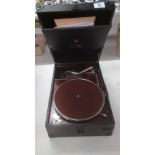 A restored HMV gramophone in exceptional condition