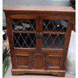 Reproduction Oak Linenfold Bookcase