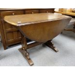 Reproduction Oak Drop Leaf Dining Table