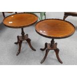 A Pair Of Reproduction Regency Style Mahogany Wine Tables (2)