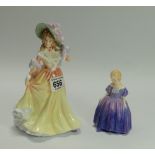 Royal Doulton figures Marie HN1378 and Katie HN3360  (2)