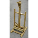 Wood painting easel