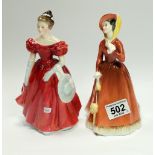 Royal Doulton Ladies Julia HN2705 and Winsome HN2220 (2)