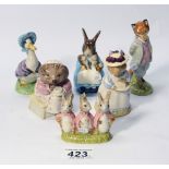 Beatrix Potter figures to include Beswick Jemima Puddleduck BP3b,