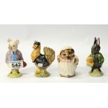 Beswick Beatrix Potter figures Mrs Tiggy Winkle, Pigling Bland,