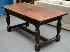 19th Century Oak Refectory dining table