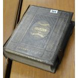A Old brass bound Bible "Glorious Gospel blessed God"