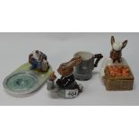Royal Doulton Country Manor Bunnykins tea set to include Country Manor Chef candy box DBD7,