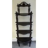 Dark oak 5 tier What Not