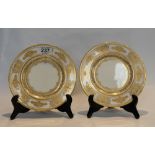 A pair of heavily gilded Minton cabinet plates (20cm)  (2)