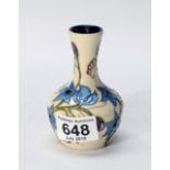 Moorcroft True Blue Trial Vase 10cm tall