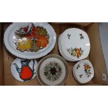 A collection of pottery to include 4 Midwinter Stonehenge Platters, 12 Midwinter Stylecraft Plates,