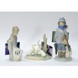 Lladro figures of Winter,