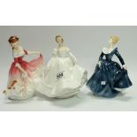 Royal Doulton Ladies My Best Friend HN3011, Nancy HN2955 and Fragrance HN2334 ,