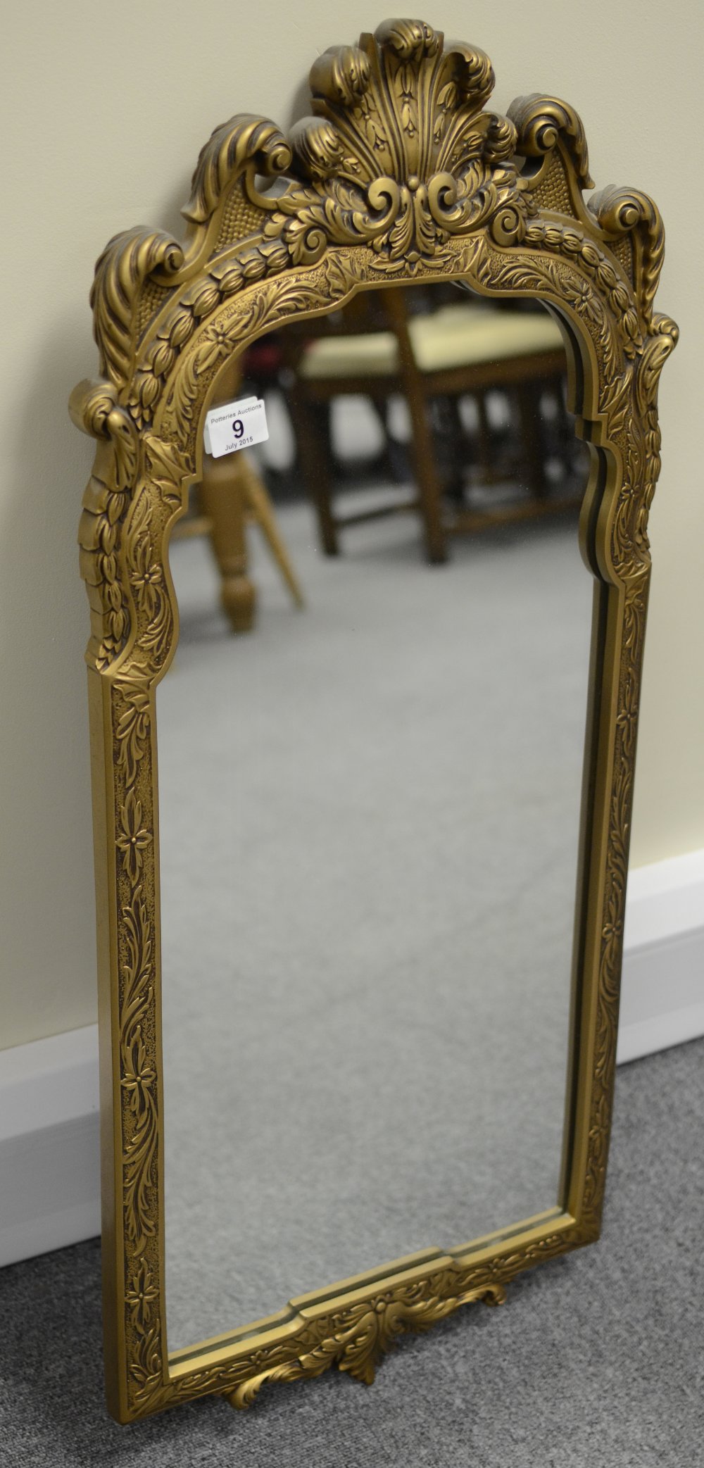 Ornate hall mirror