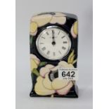 Moorcroft Anna Lilly clock 15cm tall