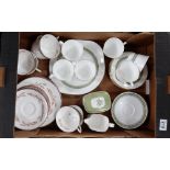 Royal Doulton Rondelay and Autumn Breezes teaware including cups, saucers, sandwich plates,