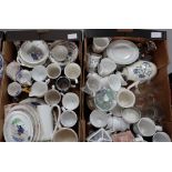 A collection of mixed pottery items including Coalport Paddington Bear items,