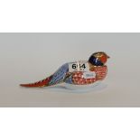 Royal Crown Derby paperweight of Pheasant,