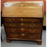 Geeorge III Antique Mahogany Bureau with