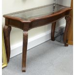 Modern Hall table with glass top