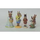 A collection of Royal Doulton Bunnykins to include At The Easter Parade DB19, Brownie DB61,