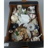 A collection of pottery to include Old Amari teaset, Wade nativity set,