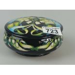 Moorcroft Green Glade lidded box limited edition 14cm diameter