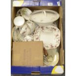 A collection of pottery to include Minton Ancestral part tea set, Kiln Kraft tureen,