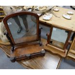 Victorian mahogany dressing mirror and another similar  (2)