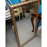 Large Gold coloured bevel edge mirror