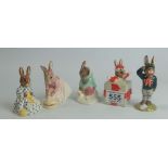 A collection of Royal Doulton Bunnykins to include Christmas Surprise DB146, Be Prepared DB56,