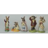 A collection of Royal Doulton Bunnykins to include Tally Ho! DB12, Sailor DB166,