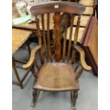 Victorian elm rocking kitchen chair  (some worm )