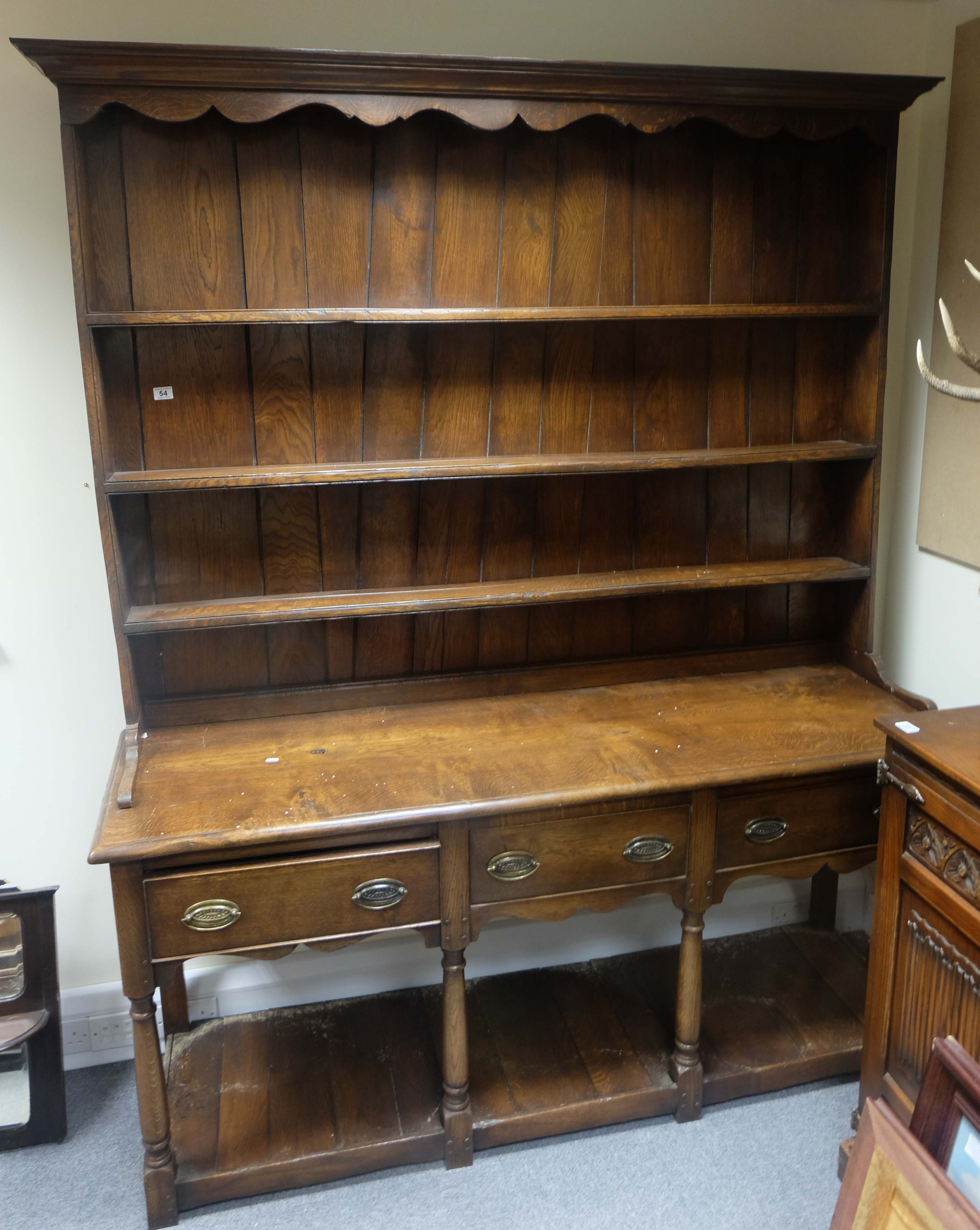 Quality oak welsh dresser