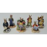 Royal Doulton Bunnykins figures - Air Controller DB382, Plumber DB378, Faather DB404,