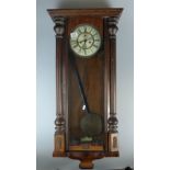 Victorian Walnut Vienna wall clock ( in need of repair)