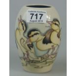 Moorcroft Spring Duckling limited edition vase 14cm tall