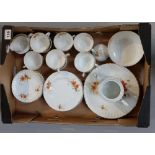 A collection of pottery to include victorian bone china dripless tea set made by  J N Masters Pat