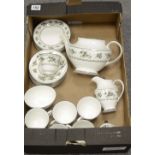 Royal Doulton Valley green tea set (21 pieces)