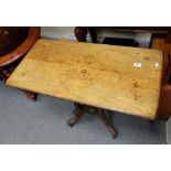 Victorian walnut inlaid side table