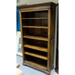 Quality reproduction oak open bookcase ,