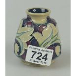 Moorcroft Acanthus Leaves Vase 8cm tall