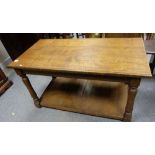 Oak large side table