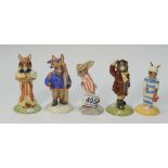 Royal Doulton Bunnykins figures to include Father DB154 (with cert), Ankhesenamun DB295 (with cert),