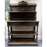 French 19th century three tier buffet sideboard